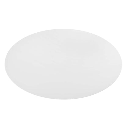 Modway - Lippa 78" Oval Wood Dining Table by Modway  Bar and Dining Bar and Dining Tables White - EEI-3540-BLK-WHI