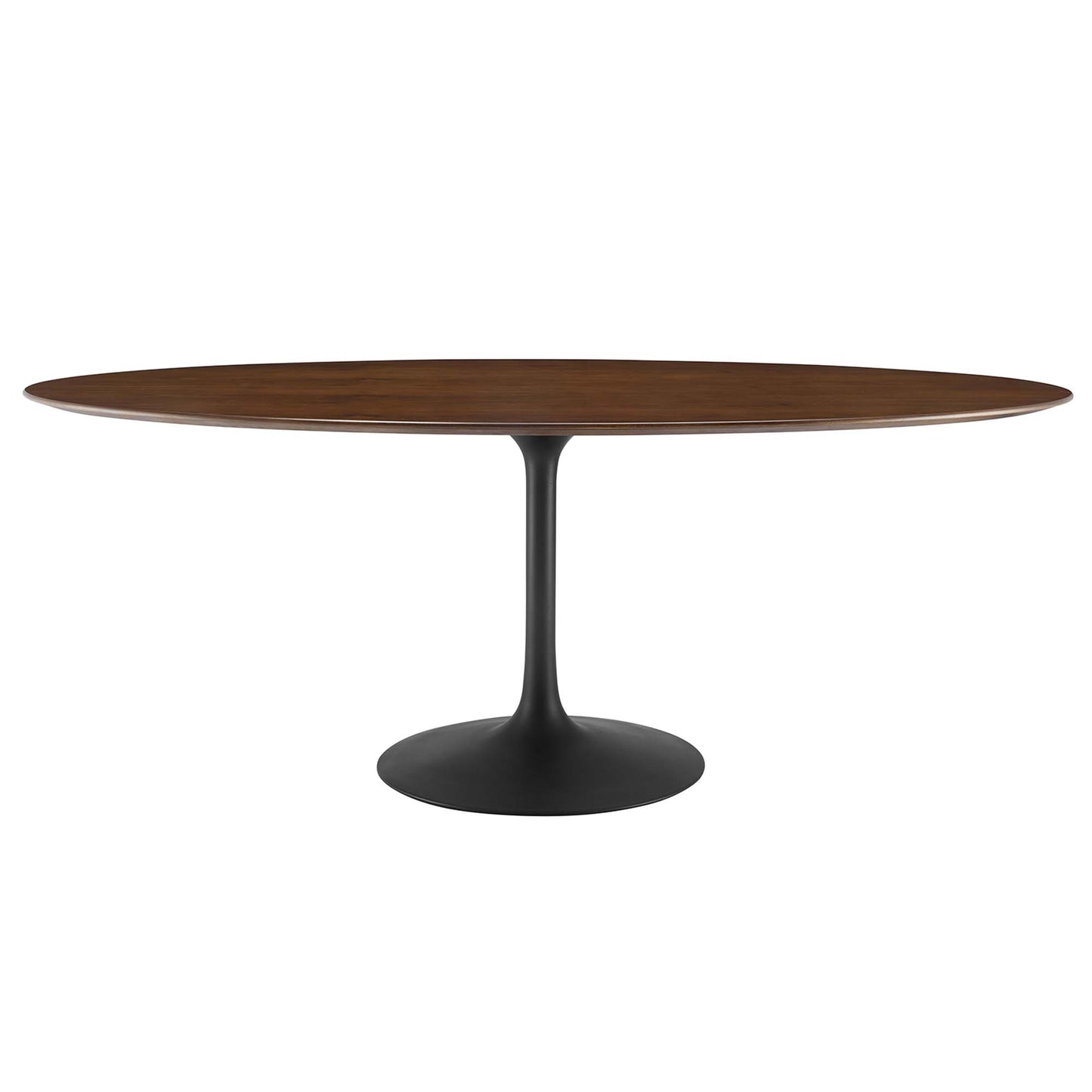 Modway - Lippa 78" Oval Walnut Wood Dining Table by Modway  Bar and Dining Bar and Dining Tables Brown - EEI-3544-BLK-WAL