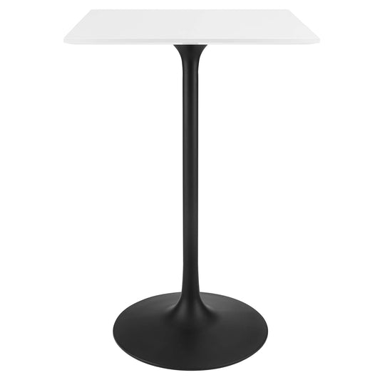 Modway - Lippa 28" Square Wood Bar Table by Modway  Bar and Dining Bar and Dining Tables White - EEI-3546-BLK-WHI