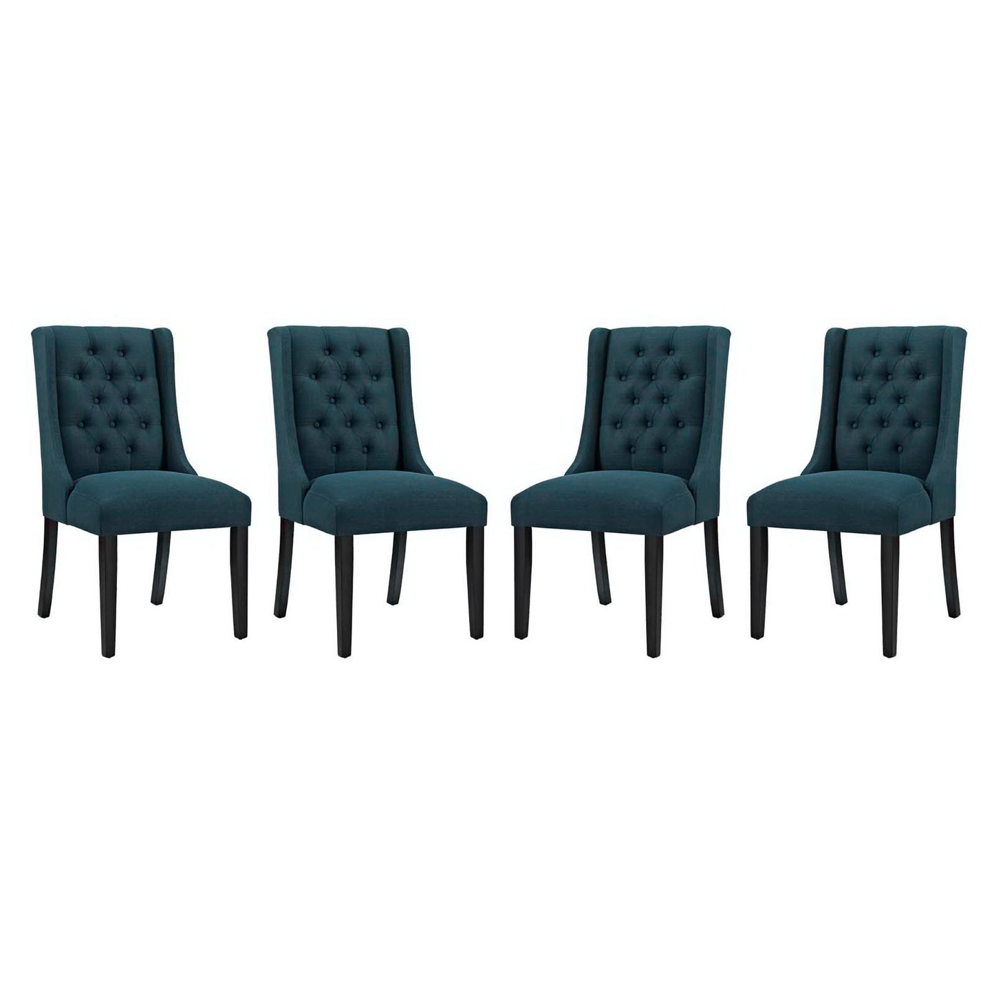 Modway Outlet Baronet Fabric Dining Chair Set of 4 by Modway  Bar and Dining Furniture Azure - EEI-3558-AZU
