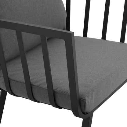 Modway - Riverside Outdoor Patio Aluminum Armchair by Modway  Outdoor Furniture Sofa Sectionals Gray - EEI-3566-SLA-CHA