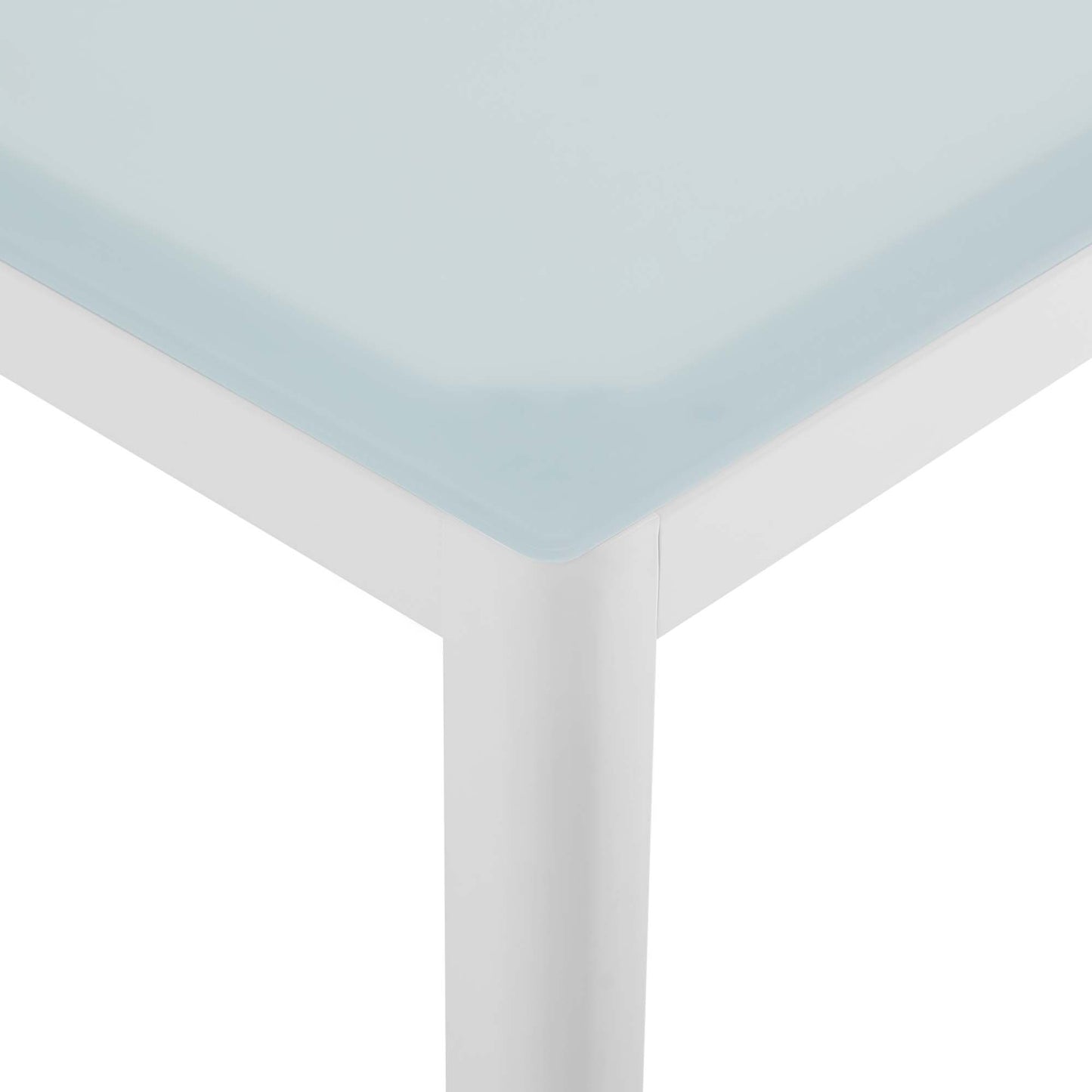 Modway - Raleigh 59" Outdoor Patio Aluminum Dining Table by Modway  Outdoor Furniture Bar and Dining White - EEI-3576-WHI