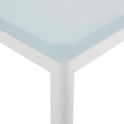 Modway - Raleigh 59" Outdoor Patio Aluminum Dining Table by Modway  Outdoor Furniture Bar and Dining White - EEI-3576-WHI