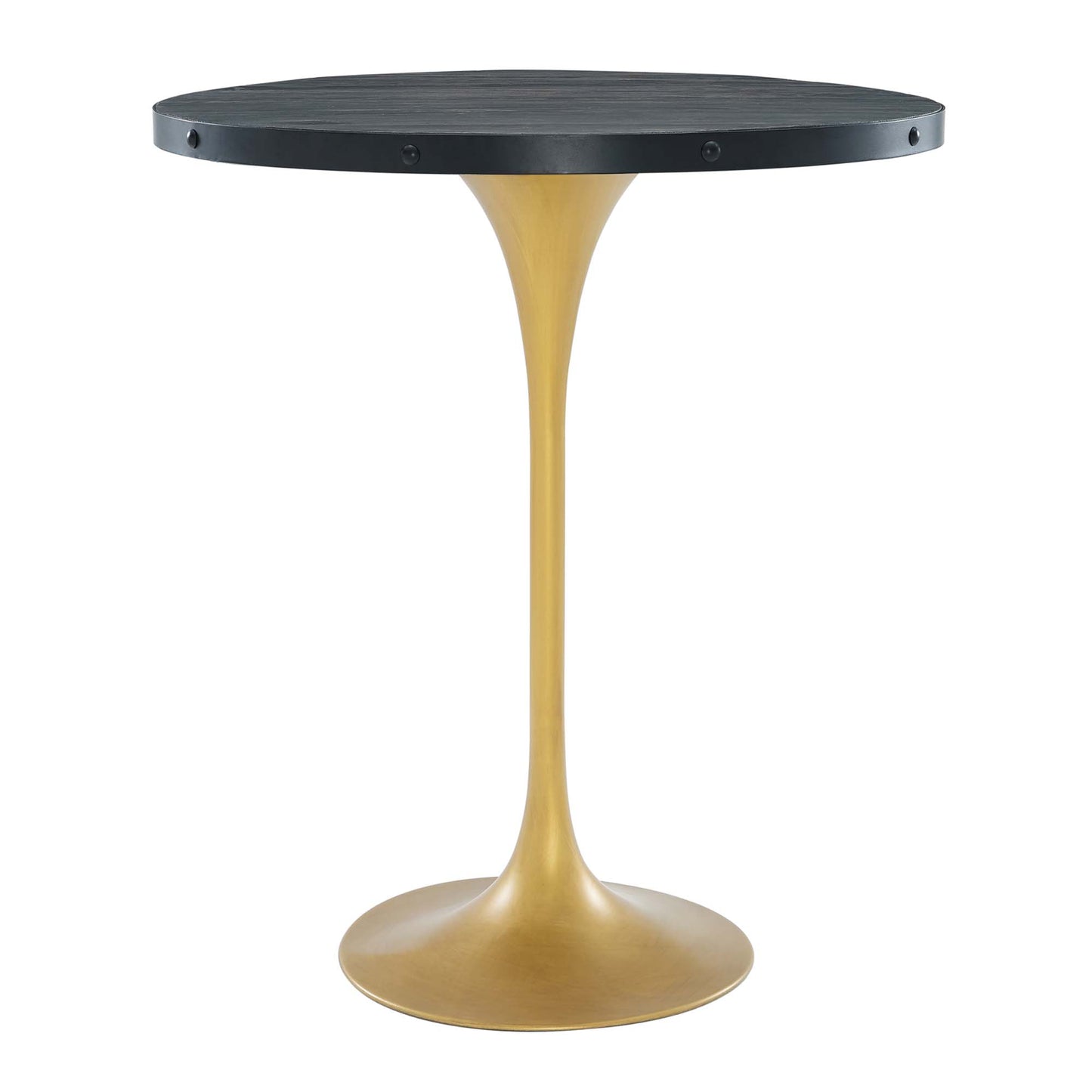 Modway Outlet Drive Wood Bar Table by Modway  Bar and Dining Furniture Black Gold - EEI-3593-BLK-GLD