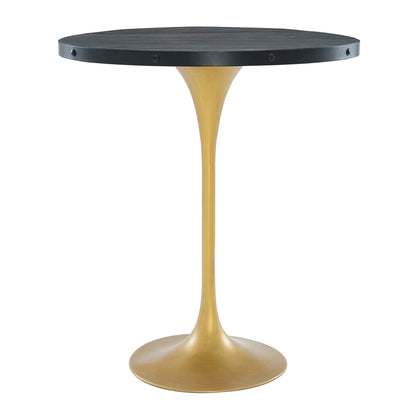 Modway Outlet Drive Wood Bar Table by Modway  Bar and Dining Furniture Black Gold - EEI-3593-BLK-GLD