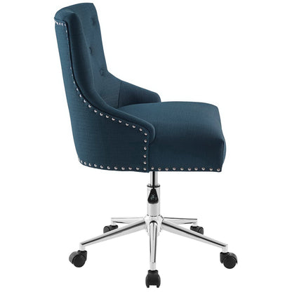 Modway Outlet Regent Tufted Button Swivel Upholstered Fabric Office Chair by Modway  Office Furniture Furniture Azure - EEI-3609-AZU