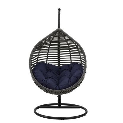 Modway - Garner Teardrop Outdoor Patio Swing Chair by Modway  Outdoor Furniture Daybeds and Lounges Blue - EEI-3614-GRY-NAV