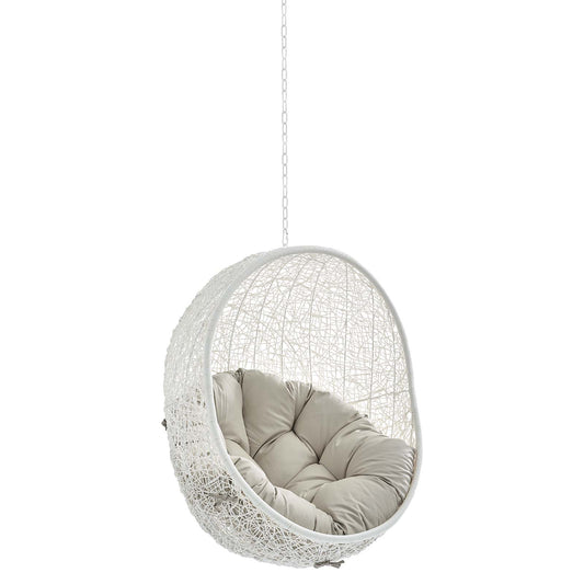 Modway - Hide Sunbrella? Fabric Swing Outdoor Patio Lounge Chair Without Stand by Modway  Outdoor Furniture Daybeds and Lounges Brown - EEI-3634-WHI-BEI