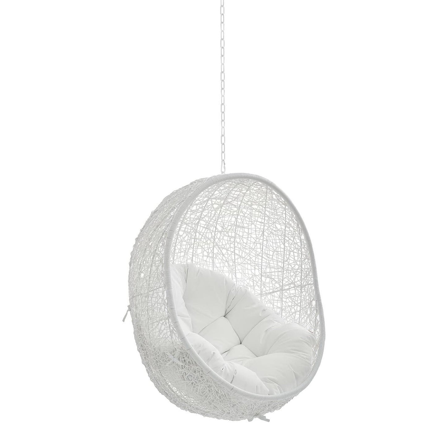 Modway - Hide Sunbrella? Fabric Swing Outdoor Patio Lounge Chair Without Stand by Modway  Outdoor Furniture Daybeds and Lounges White - EEI-3634-WHI-WHI