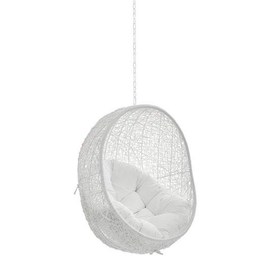 Modway - Hide Sunbrella? Fabric Swing Outdoor Patio Lounge Chair Without Stand by Modway  Outdoor Furniture Daybeds and Lounges White - EEI-3634-WHI-WHI