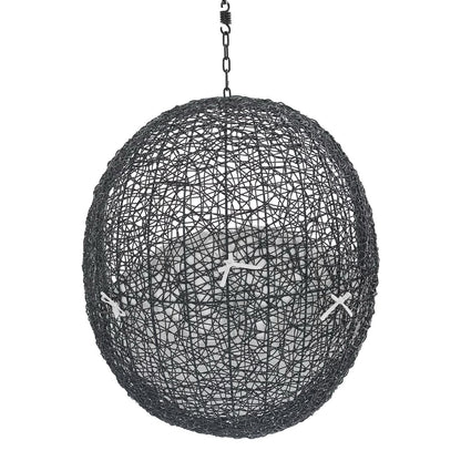 Modway - Encase Sunbrella? Fabric Swing Outdoor Patio Lounge Chair Without Stand by Modway  Outdoor Furniture Daybeds and Lounges White - EEI-3635-BLK-WHI