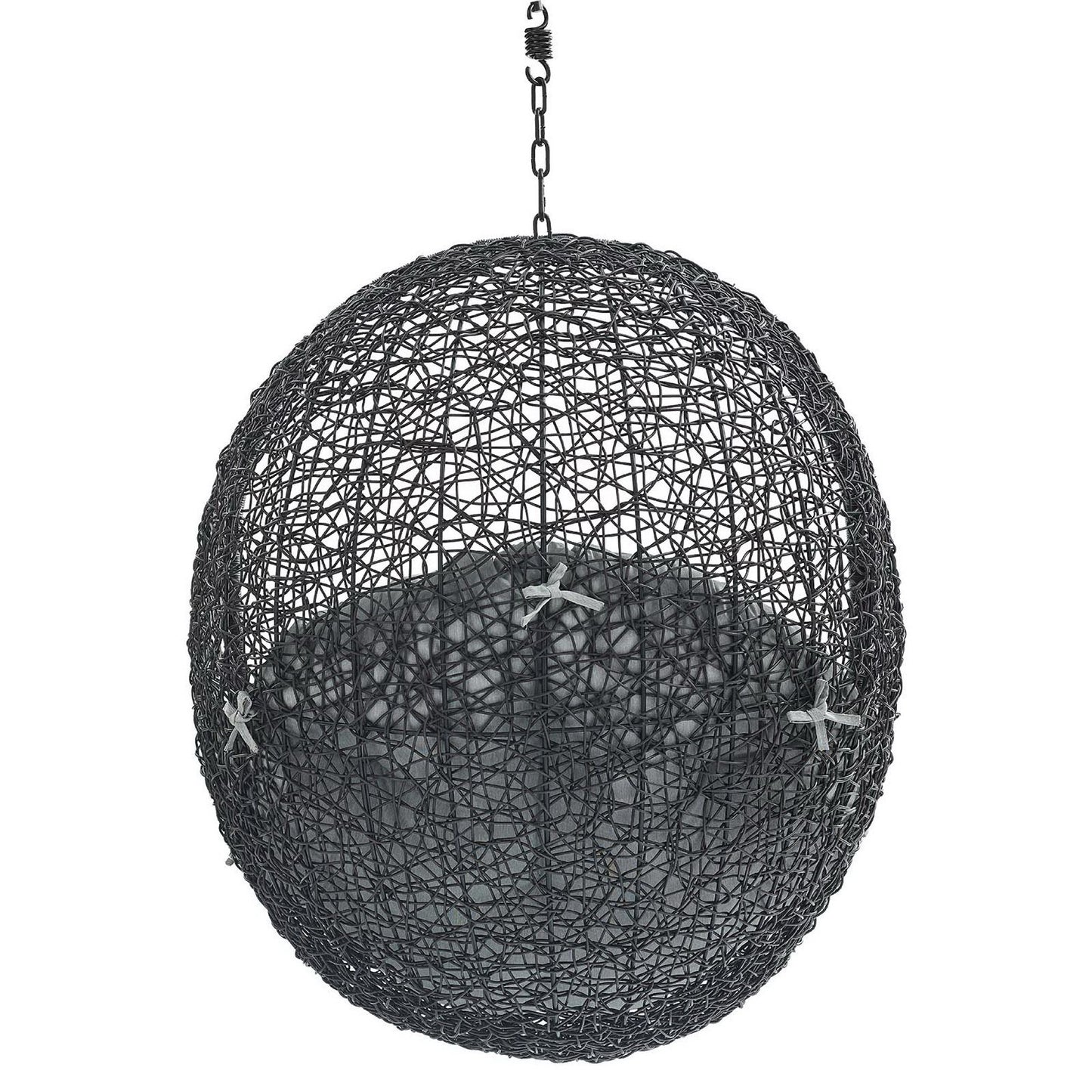 Modway - Encase Swing Outdoor Patio Lounge Chair Without Stand by Modway  Outdoor Furniture Daybeds and Lounges Gray - EEI-3636-BLK-GRY