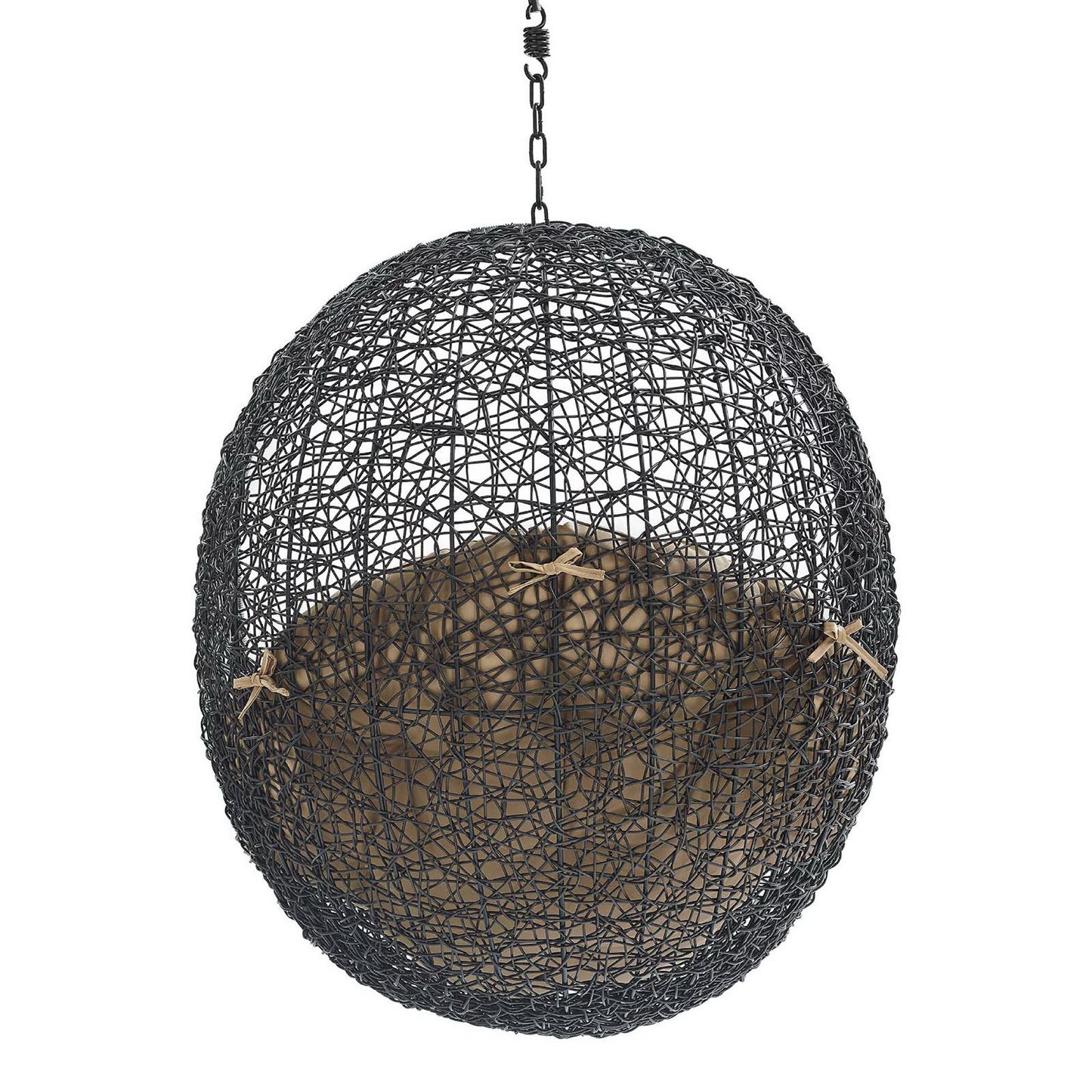 Modway - Encase Swing Outdoor Patio Lounge Chair Without Stand by Modway  Outdoor Furniture Daybeds and Lounges Brown - EEI-3636-BLK-MOC