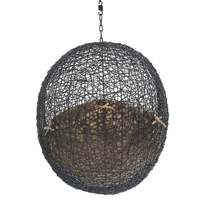 Modway - Encase Swing Outdoor Patio Lounge Chair Without Stand by Modway  Outdoor Furniture Daybeds and Lounges Brown - EEI-3636-BLK-MOC