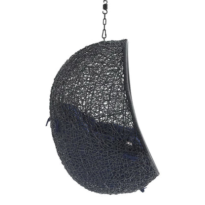 Modway - Encase Swing Outdoor Patio Lounge Chair Without Stand by Modway  Outdoor Furniture Daybeds and Lounges Blue - EEI-3636-BLK-NAV