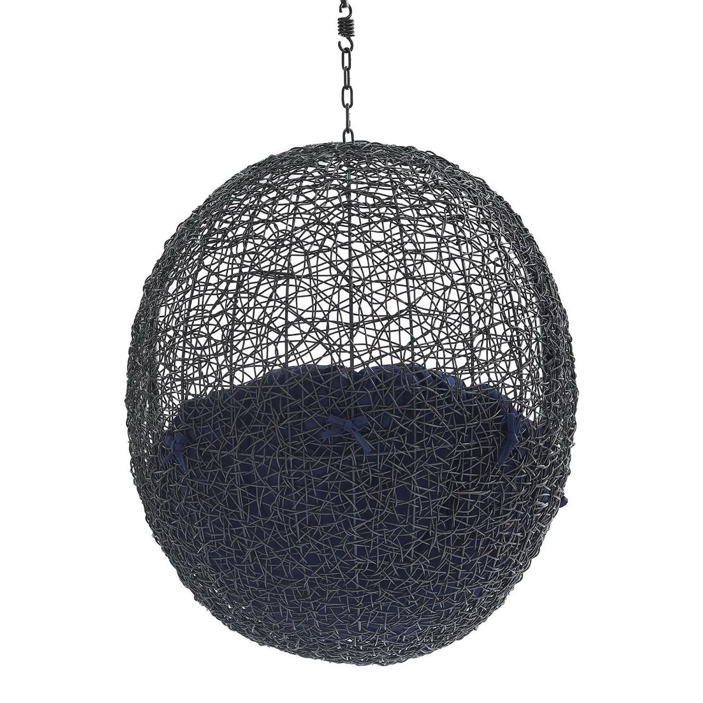 Modway - Encase Swing Outdoor Patio Lounge Chair Without Stand by Modway  Outdoor Furniture Daybeds and Lounges Blue - EEI-3636-BLK-NAV