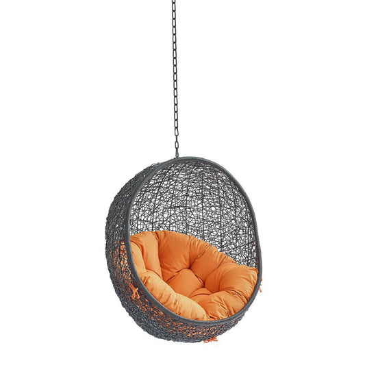 Modway - Encase Swing Outdoor Patio Lounge Chair Without Stand by Modway  Outdoor Furniture Daybeds and Lounges Orange - EEI-3636-BLK-ORA