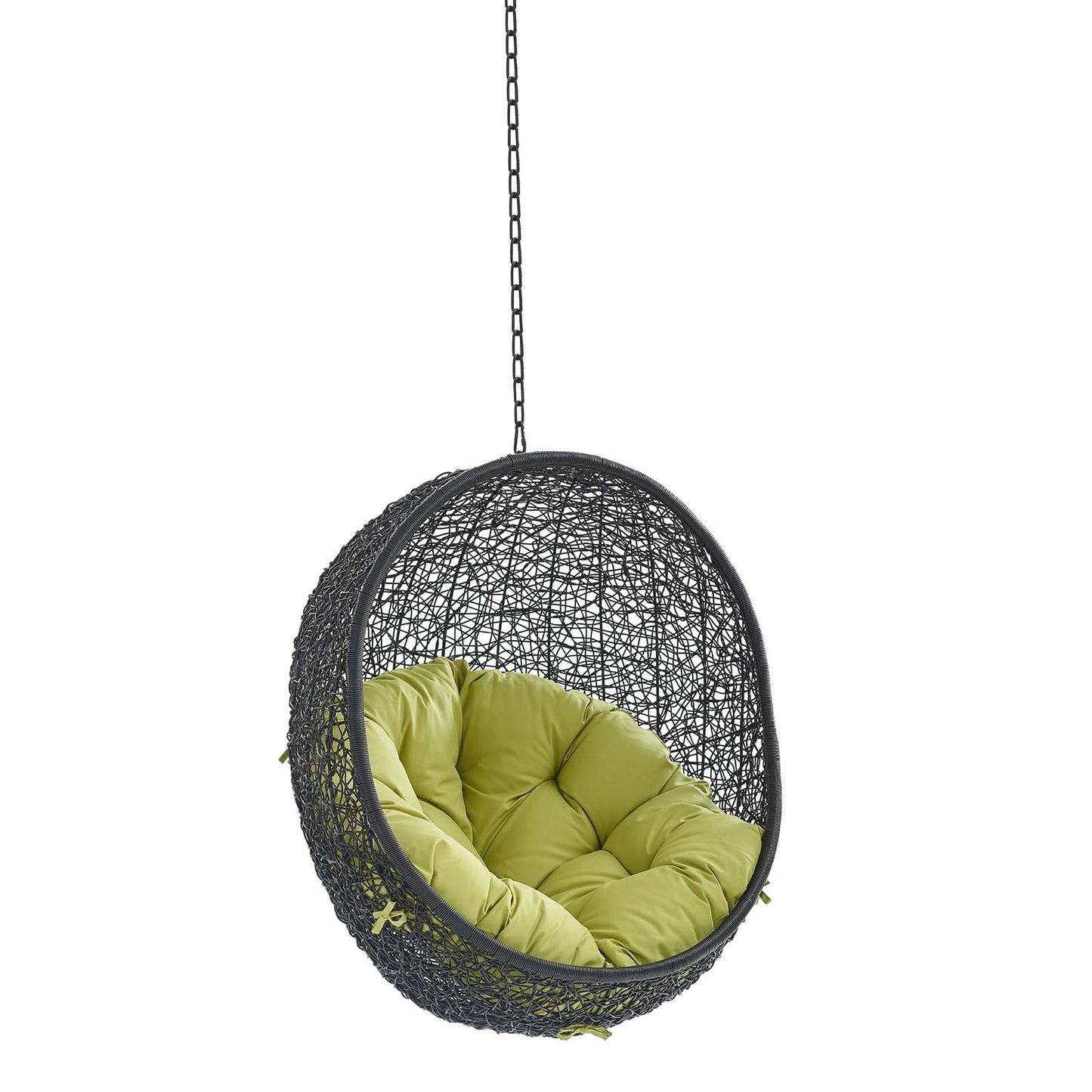 Modway - Encase Swing Outdoor Patio Lounge Chair Without Stand by Modway  Outdoor Furniture Daybeds and Lounges Green - EEI-3636-BLK-PER