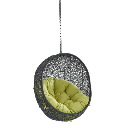 Modway - Encase Swing Outdoor Patio Lounge Chair Without Stand by Modway  Outdoor Furniture Daybeds and Lounges Green - EEI-3636-BLK-PER