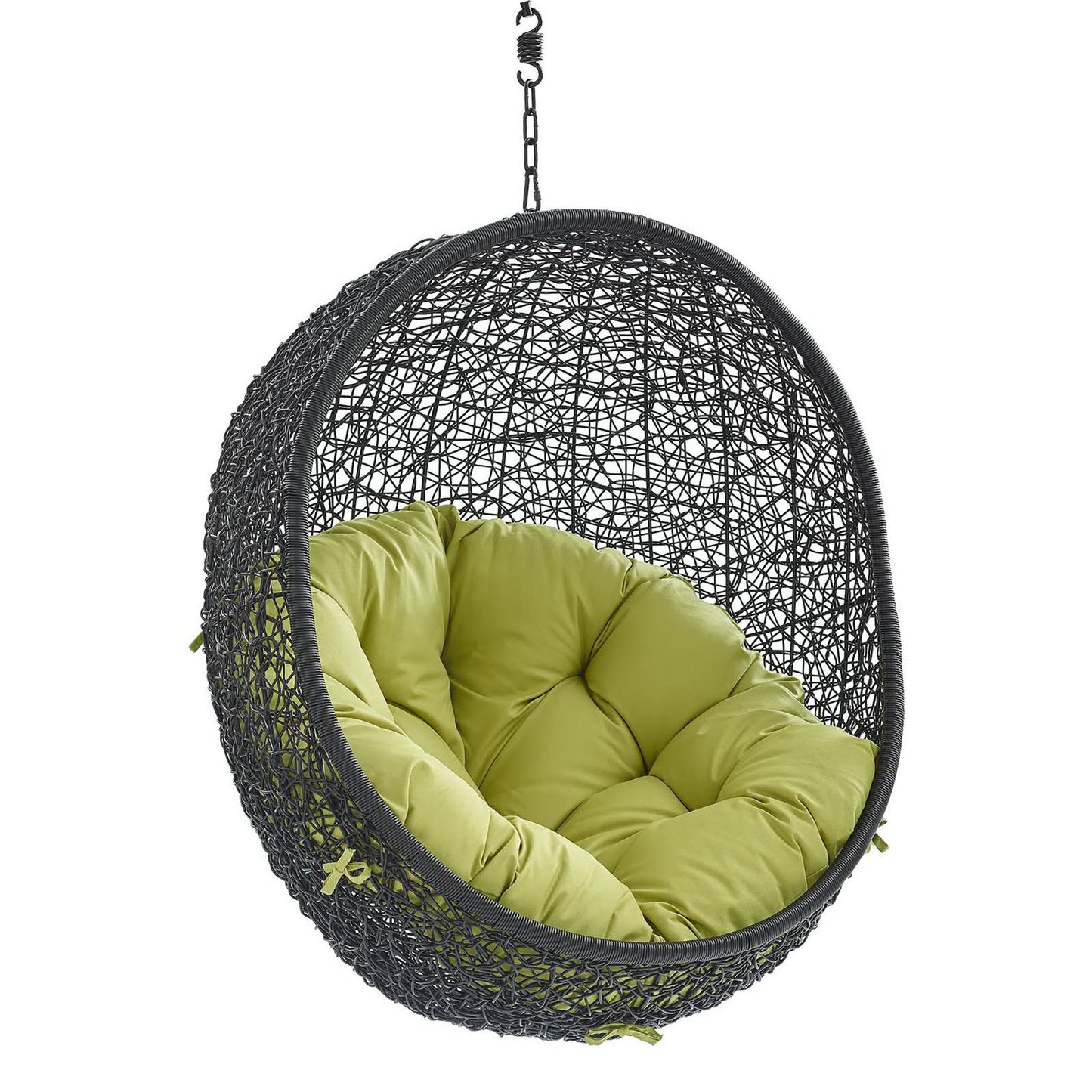 Modway - Encase Swing Outdoor Patio Lounge Chair Without Stand by Modway  Outdoor Furniture Daybeds and Lounges Green - EEI-3636-BLK-PER