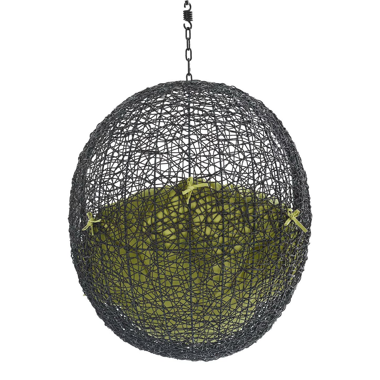 Modway - Encase Swing Outdoor Patio Lounge Chair Without Stand by Modway  Outdoor Furniture Daybeds and Lounges Green - EEI-3636-BLK-PER