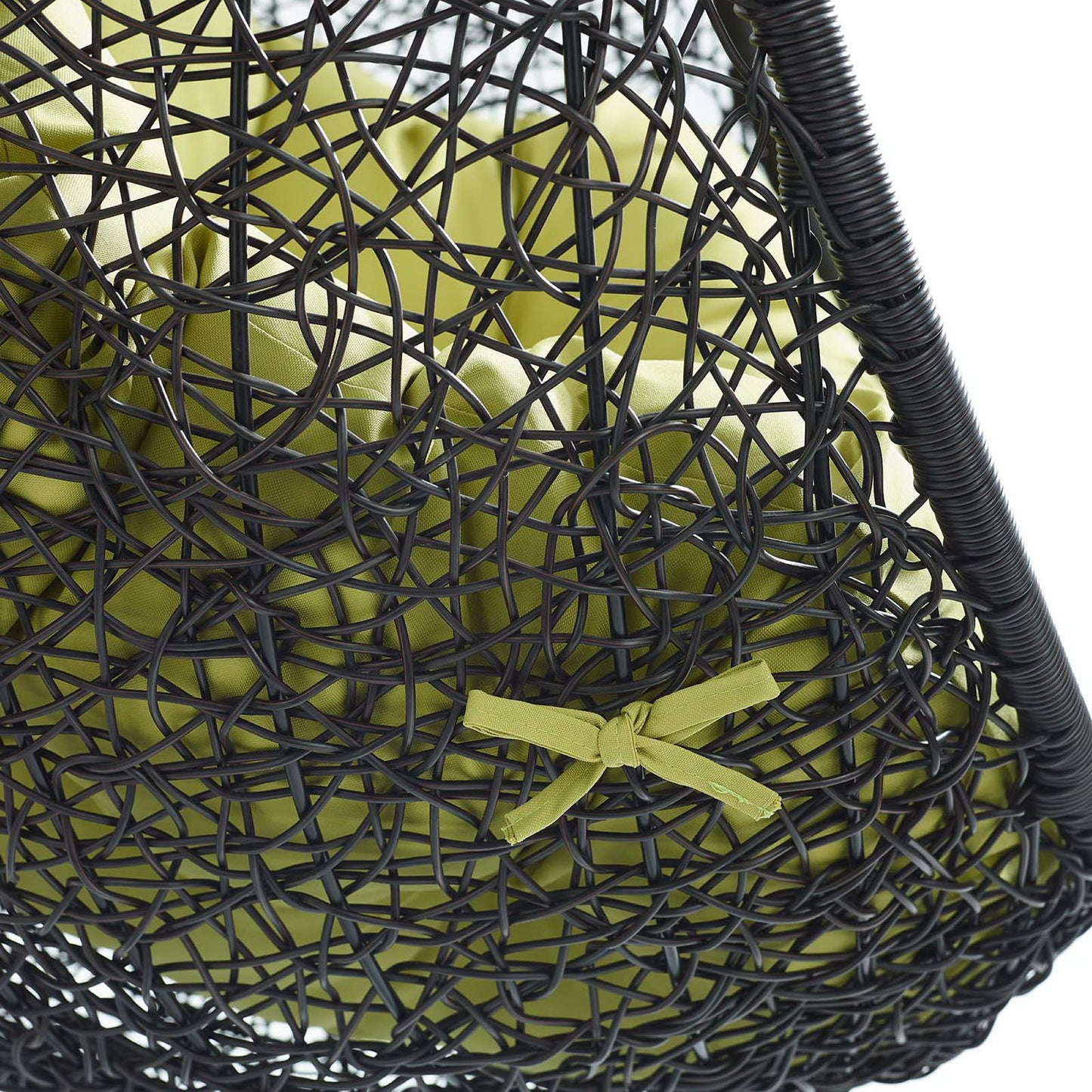 Modway - Encase Swing Outdoor Patio Lounge Chair Without Stand by Modway  Outdoor Furniture Daybeds and Lounges Green - EEI-3636-BLK-PER