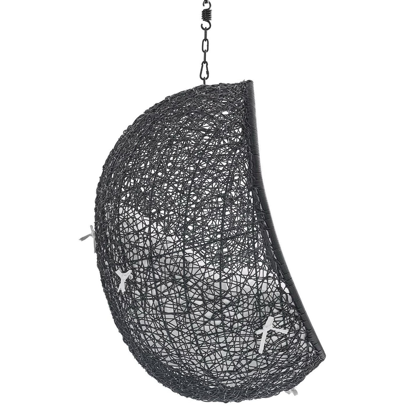 Modway - Encase Swing Outdoor Patio Lounge Chair Without Stand by Modway  Outdoor Furniture Daybeds and Lounges White - EEI-3636-BLK-WHI