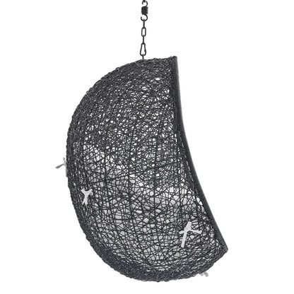 Modway - Encase Swing Outdoor Patio Lounge Chair Without Stand by Modway  Outdoor Furniture Daybeds and Lounges White - EEI-3636-BLK-WHI