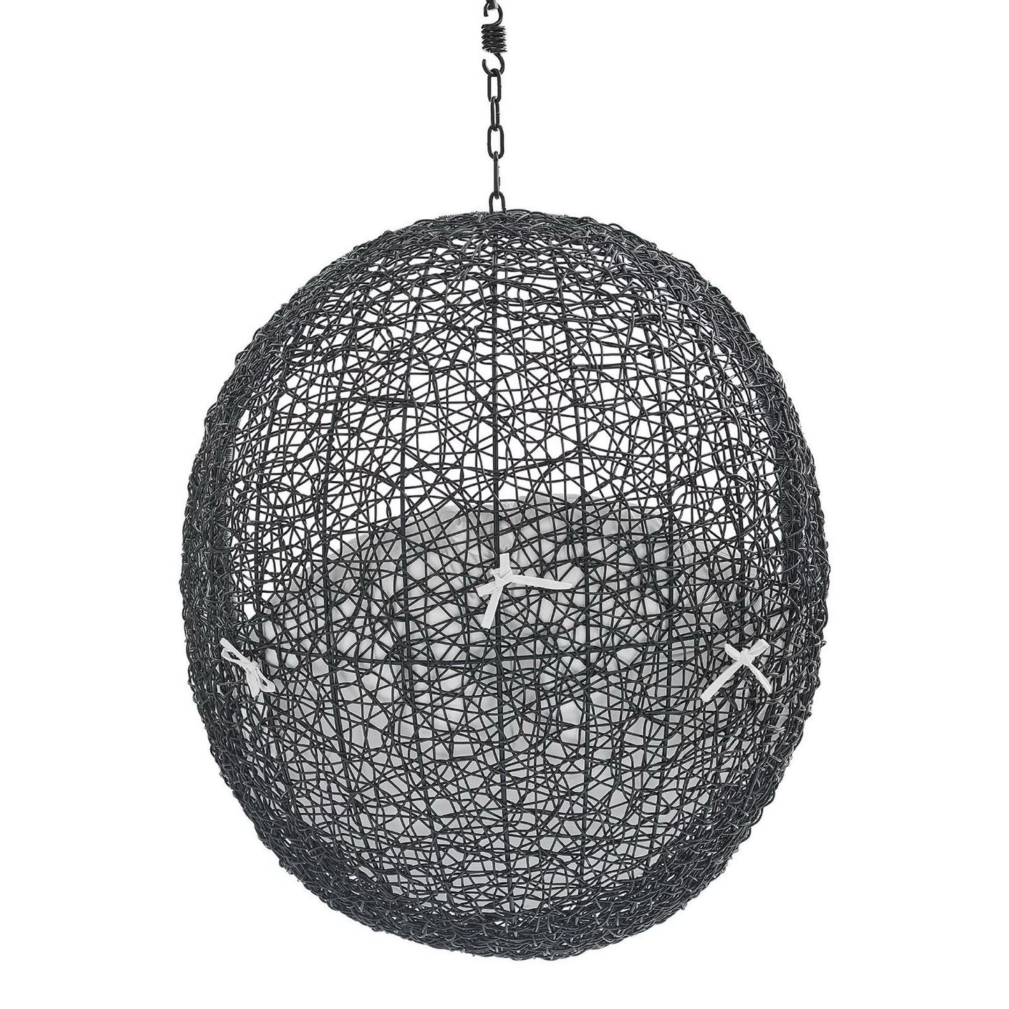 Modway - Encase Swing Outdoor Patio Lounge Chair Without Stand by Modway  Outdoor Furniture Daybeds and Lounges White - EEI-3636-BLK-WHI