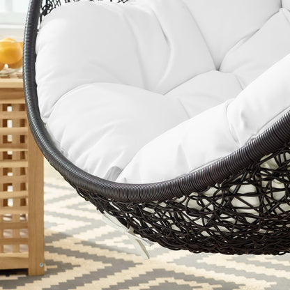 Modway - Encase Swing Outdoor Patio Lounge Chair Without Stand by Modway  Outdoor Furniture Daybeds and Lounges White - EEI-3636-BLK-WHI