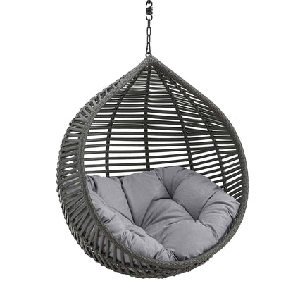 Modway - Garner Teardrop Outdoor Patio Swing Chair Without Stand by Modway  Outdoor Furniture Daybeds and Lounges Gray - EEI-3637-GRY-GRY