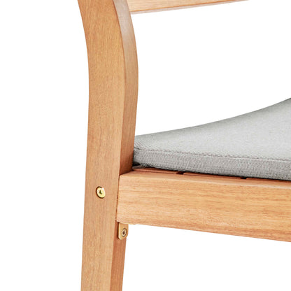 Modway Outlet Viewscape Outdoor Patio Ash Wood Jack and Jill Chair Set by Modway  Outdoor Furniture Furniture Natural Taupe - EEI-3710-NAT-TAU