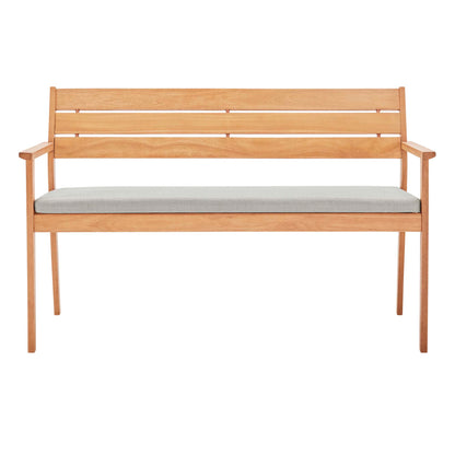 Modway Outlet Viewscape Outdoor Patio Ash Wood Loveseat by Modway  Outdoor Furniture Furniture Natural Taupe - EEI-3711-NAT-TAU