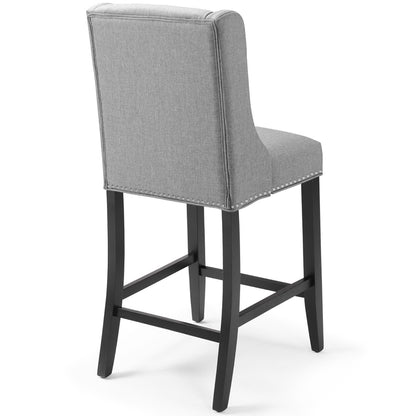 Modway - Baron Upholstered Fabric Counter Stool by Modway  Bar and Dining Bar and Counter Stools Gray - EEI-3735-LGR