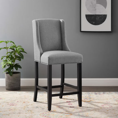 Modway - Baron Upholstered Fabric Counter Stool by Modway  Bar and Dining Bar and Counter Stools Gray - EEI-3735-LGR