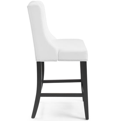 Modway - Baron Faux Leather Counter Stool by Modway  Bar and Dining Bar and Counter Stools White - EEI-3736-WHI