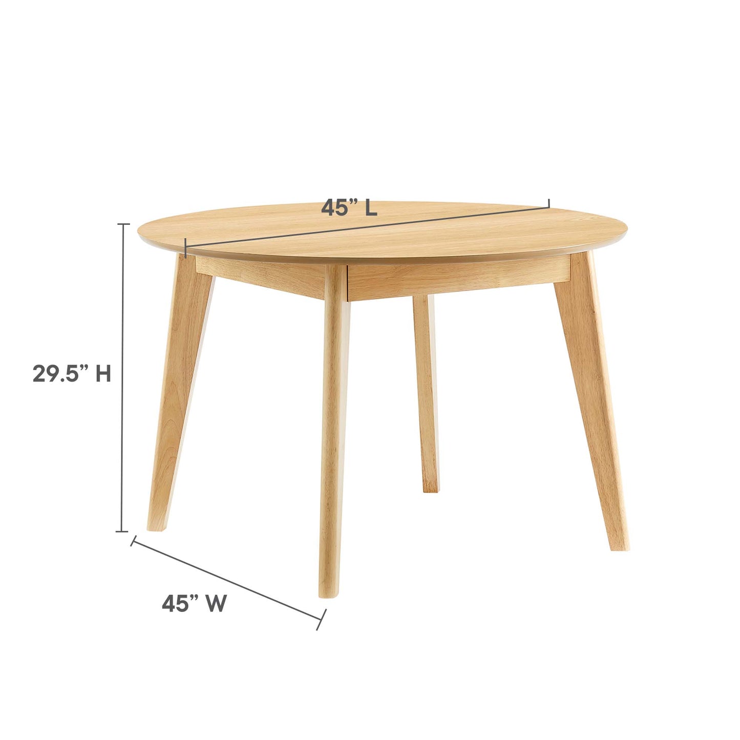 Modway Outlet Vision 45" Round Dining Table by Modway  Bar and Dining Furniture Oak - EEI-3751-OAK