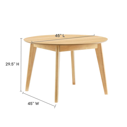 Modway Outlet Vision 45" Round Dining Table by Modway  Bar and Dining Furniture Oak - EEI-3751-OAK