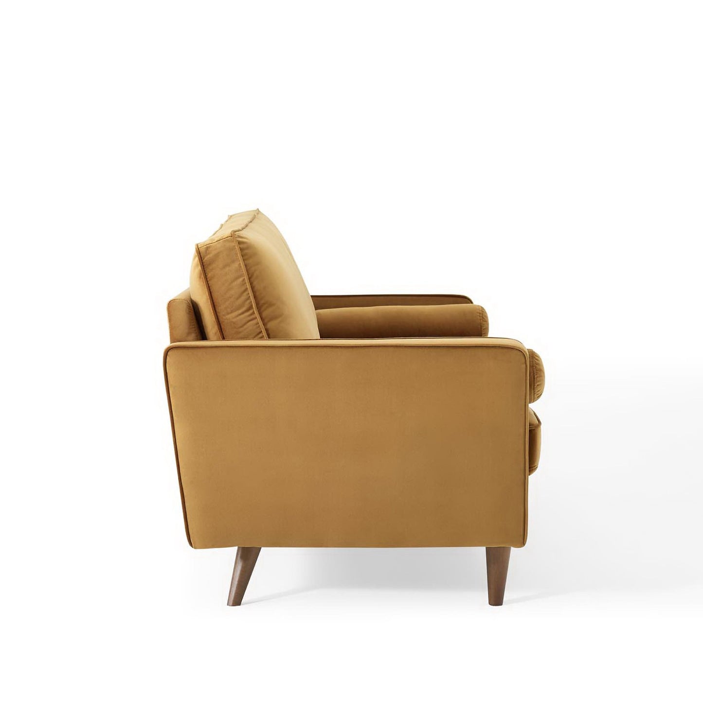 Modway - Valour Performance Velvet Sofa by Modway  Living Room Sofas and Armchairs Brown - EEI-3764-COG