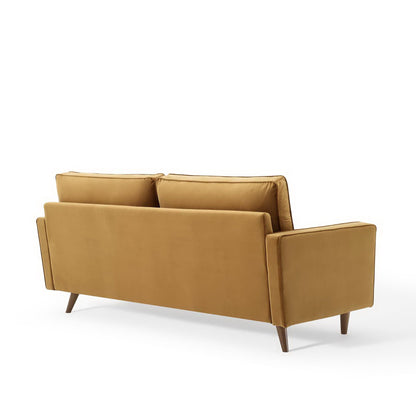 Modway - Valour Performance Velvet Sofa by Modway  Living Room Sofas and Armchairs Brown - EEI-3764-COG