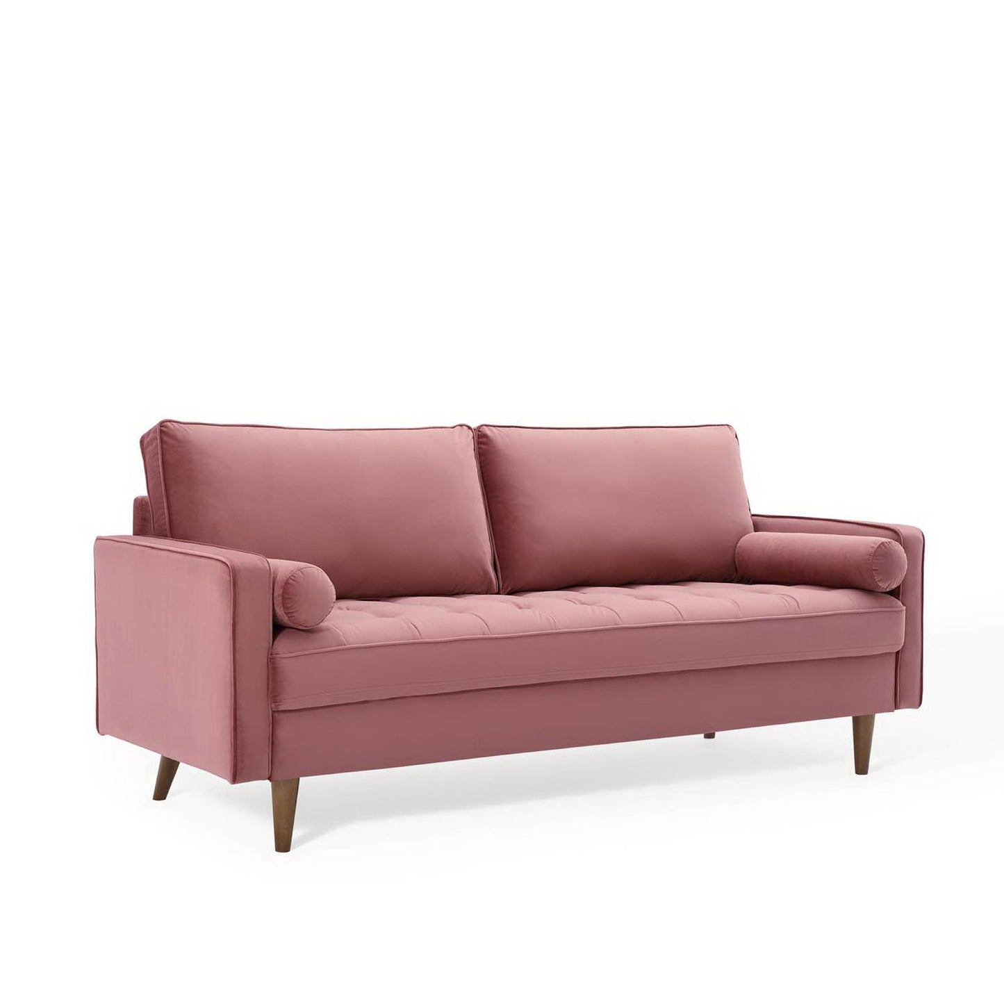 Modway - Valour Performance Velvet Sofa by Modway  Living Room Sofas and Armchairs Red - EEI-3764-DUS