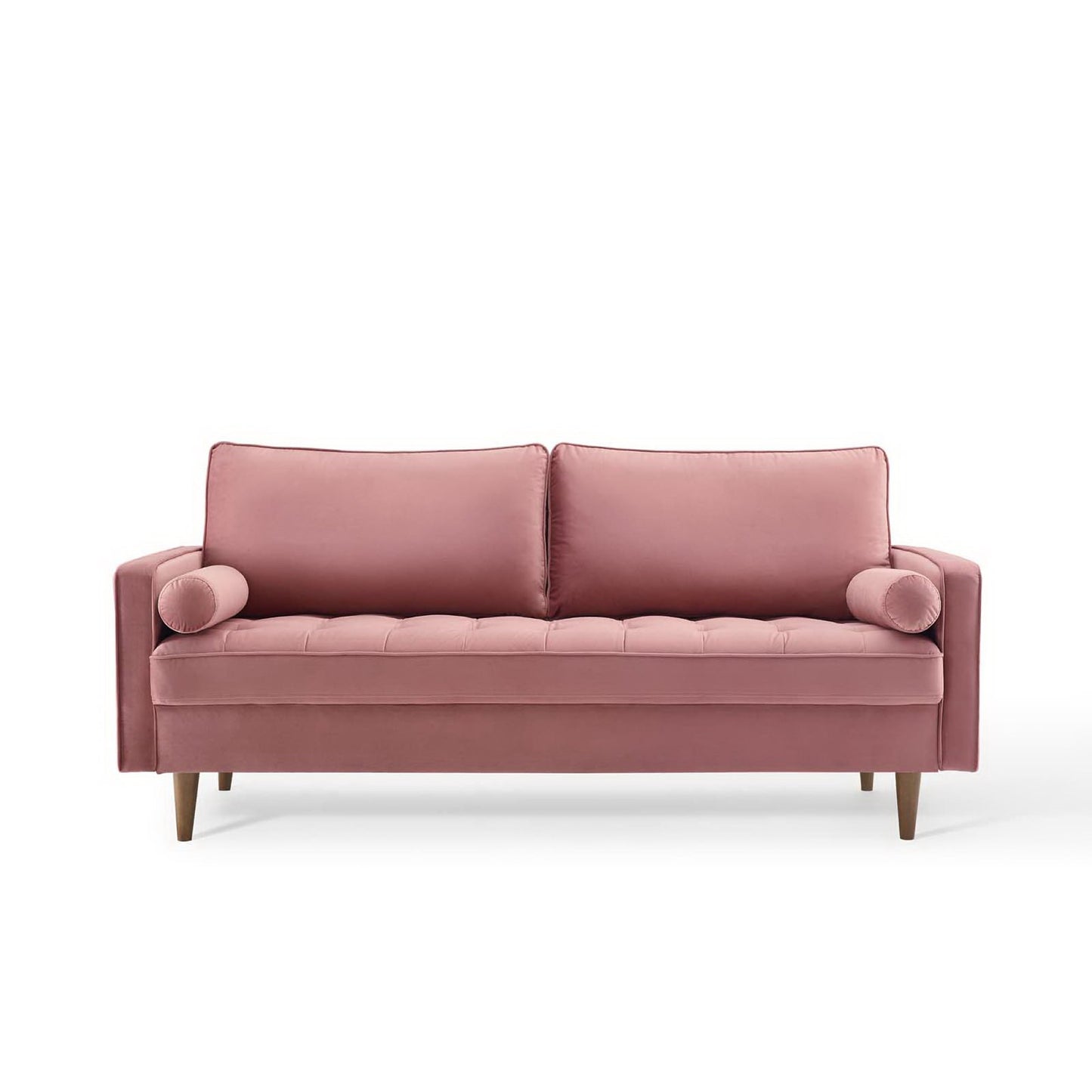 Modway - Valour Performance Velvet Sofa by Modway  Living Room Sofas and Armchairs Red - EEI-3764-DUS