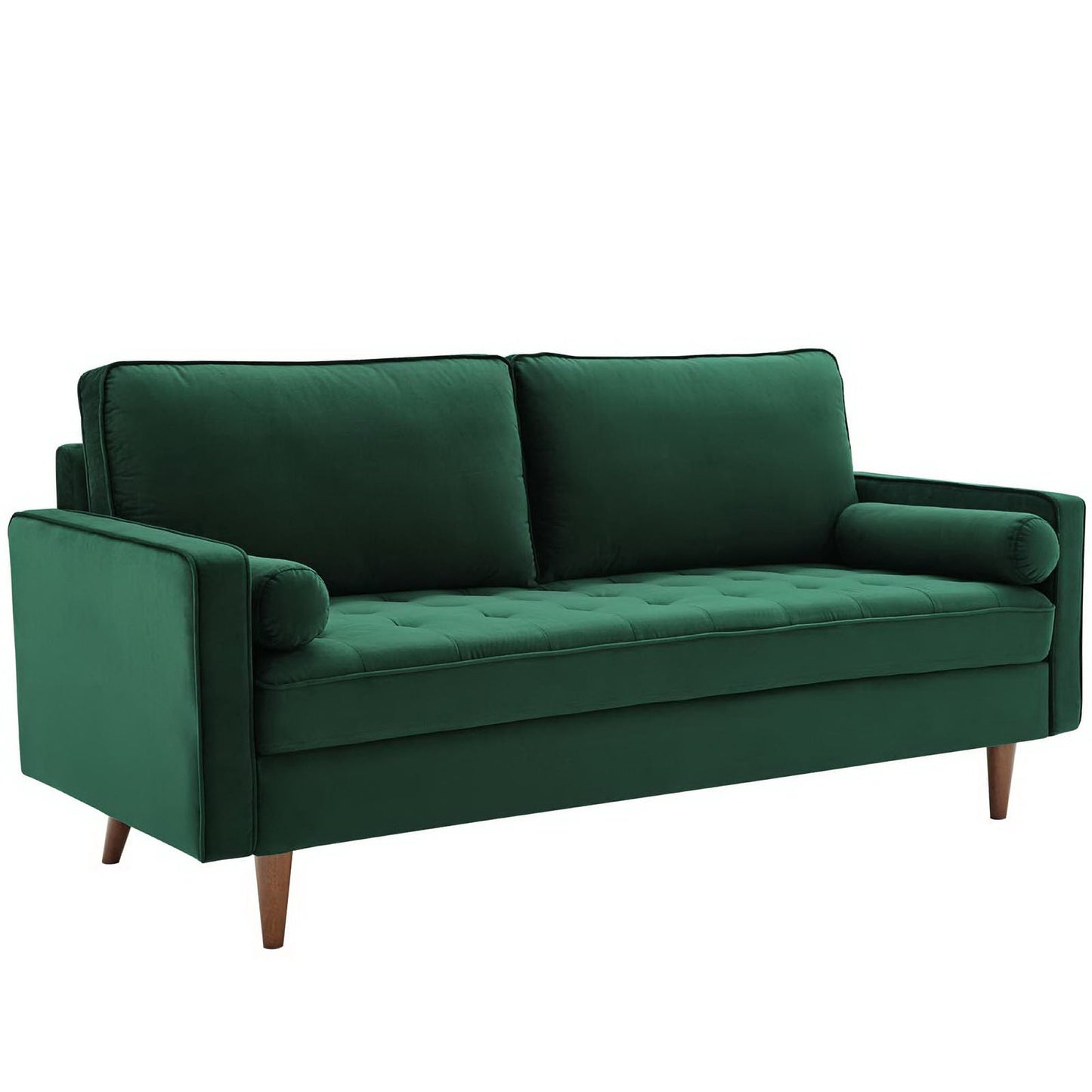 Modway - Valour Performance Velvet Sofa by Modway  Living Room Sofas and Armchairs Green - EEI-3764-GRN