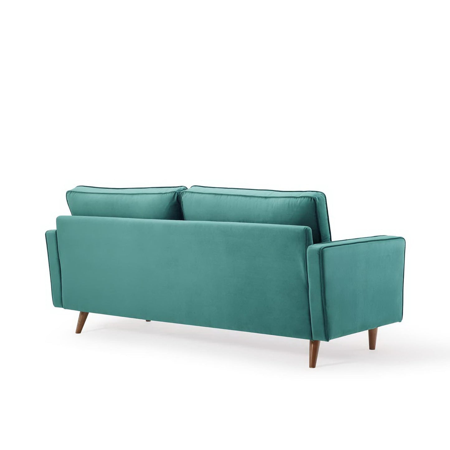 Modway - Valour Performance Velvet Sofa by Modway  Living Room Sofas and Armchairs Blue - EEI-3764-TEA