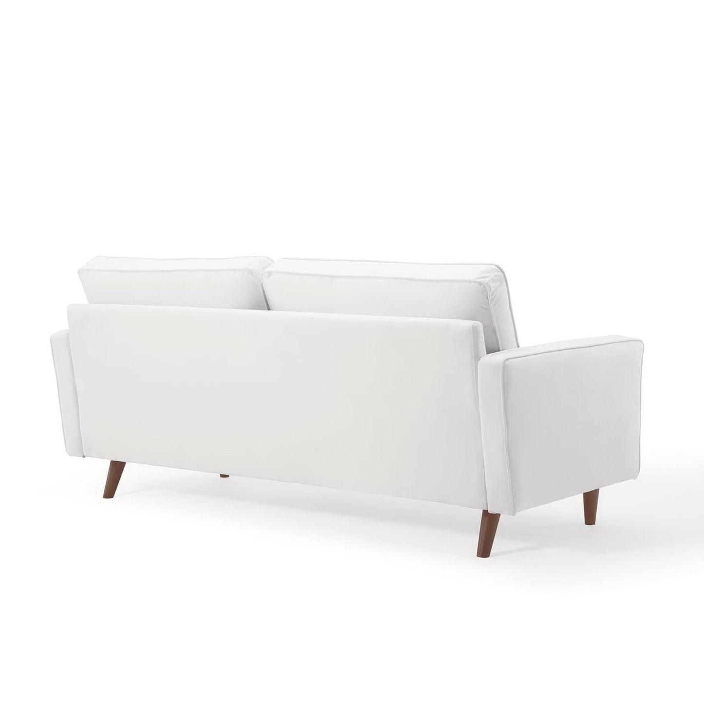 Modway - Valour Performance Velvet Sofa by Modway  Living Room Sofas and Armchairs White - EEI-3764-WHI