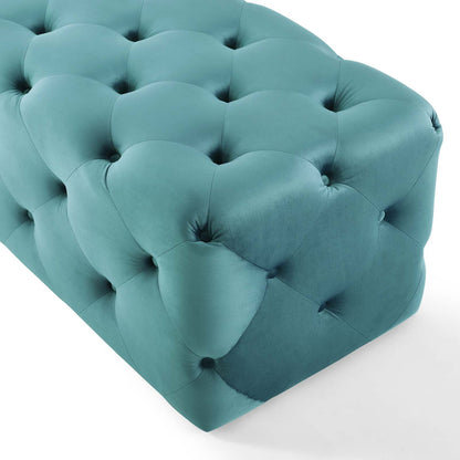 Modway Outlet Amour 60" Tufted Button Entryway Performance Velvet Bench by Modway  Living Room Furniture Sea Blue - EEI-3770-SEA