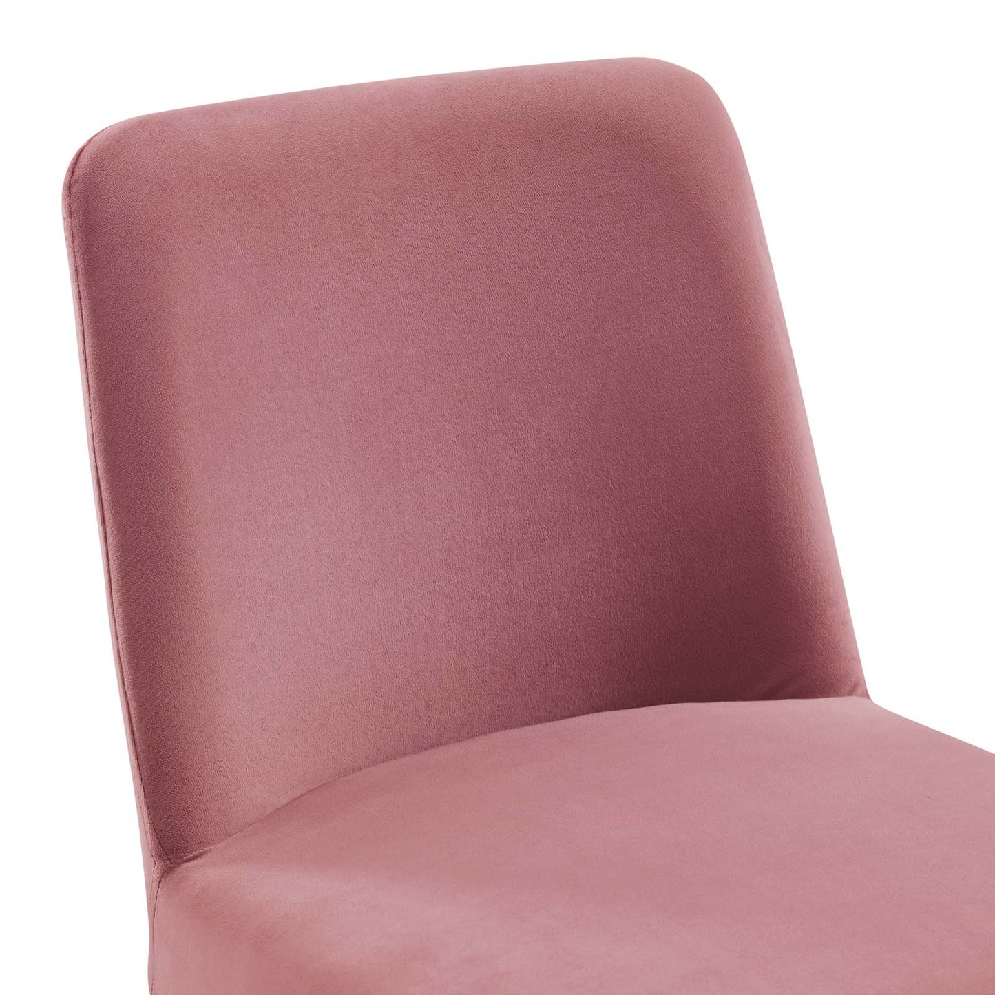 Modway Outlet Amplify Sled Base Performance Velvet Dining Side Chair by Modway  Bar and Dining Furniture Gold Dusty Rose - EEI-3810-GLD-DUS