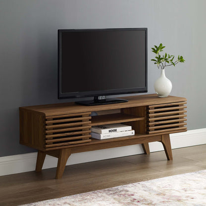 Modway - Render 46" Media Console TV Stand by Modway  Living Room  Brown - EEI-3837-WAL