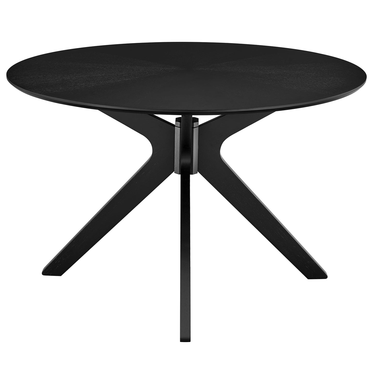 Modway - Crossroads 47" Round Wood Dining Table by Modway  Bar and Dining Bar and Dining Tables Black - EEI-3847-BLK