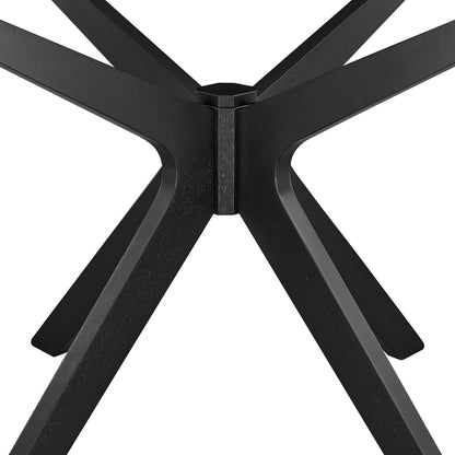 Modway - Crossroads 47" Round Wood Dining Table by Modway  Bar and Dining Bar and Dining Tables Black - EEI-3847-BLK
